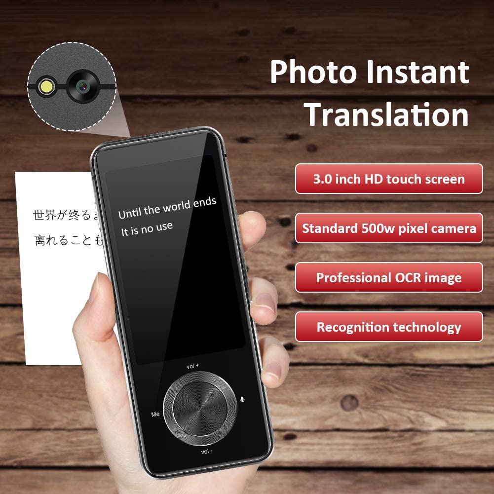 Portable Voice Translator Offline Translation 8 Language Bidirectional Tradutor  English Japanese Korean German Russian Spanish : : Stationery &  Office Supplies